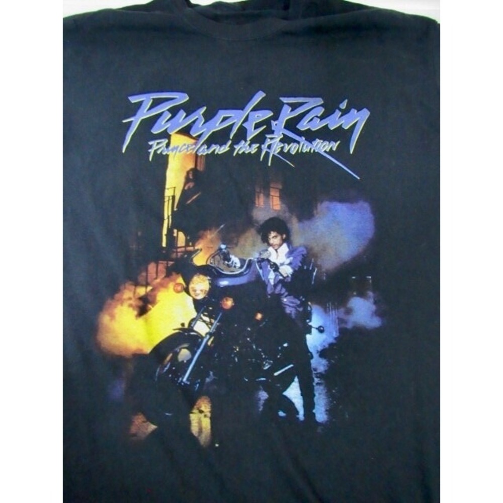 Prince‎ and the Revolution Estate Black Cotton Graphic Pullover T-Shirt Size XL